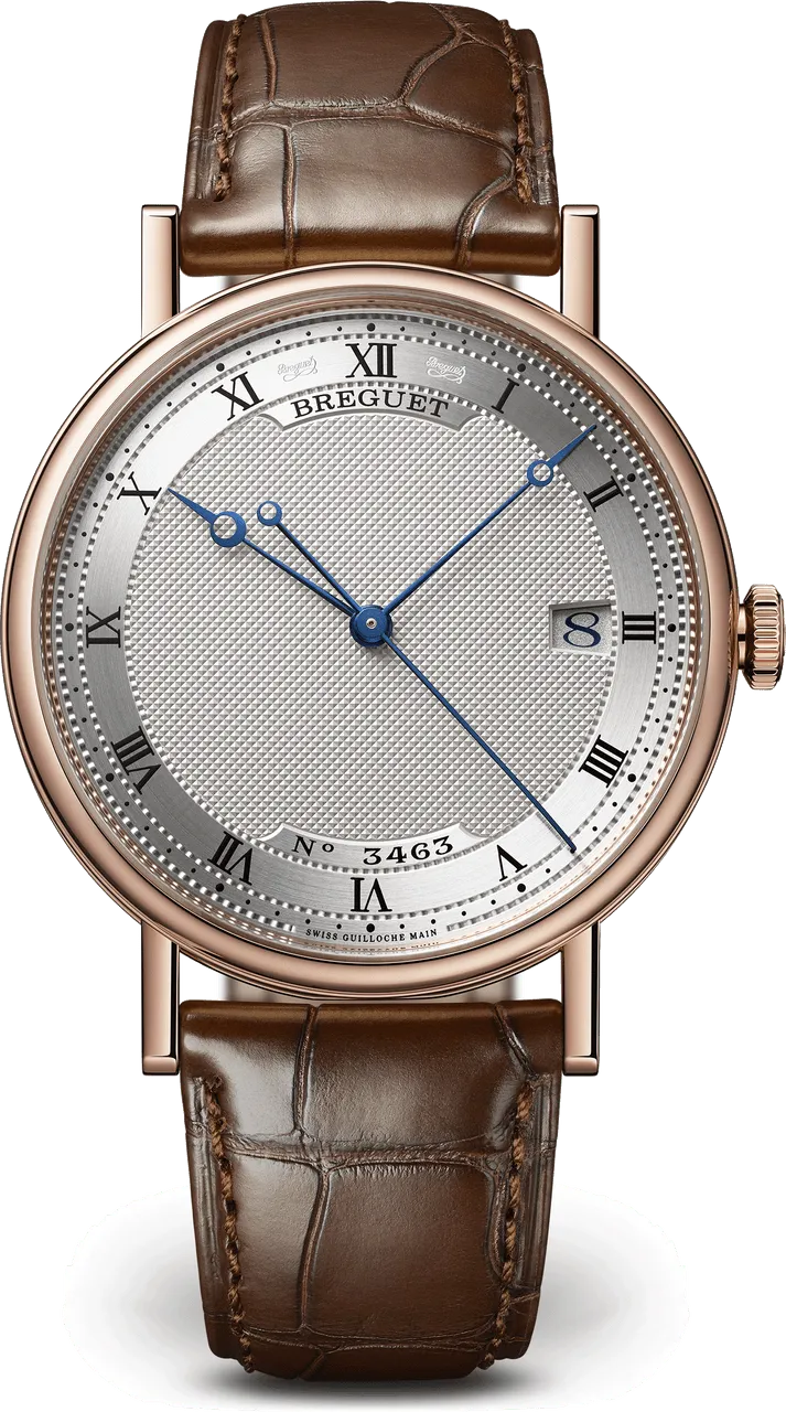 Breguet Classique 5177BR/15/9V6 38mm Rose gold and 18k rose gold Silver