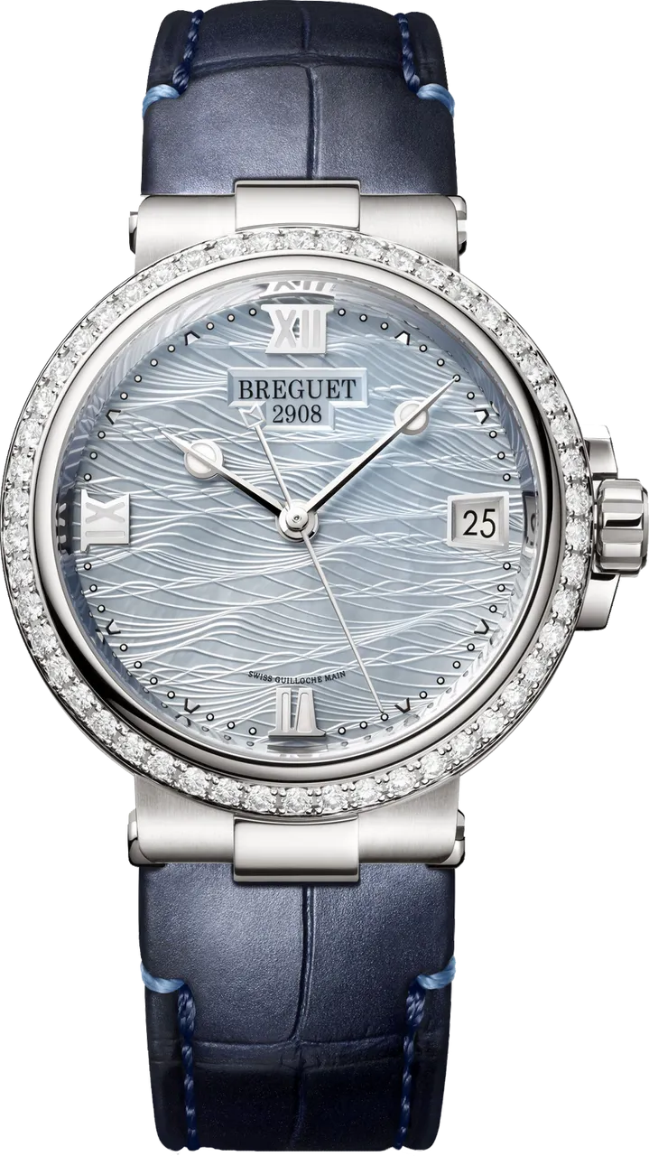 Breguet Marine 9518BB/V2/984/D000 34mm White gold Blue