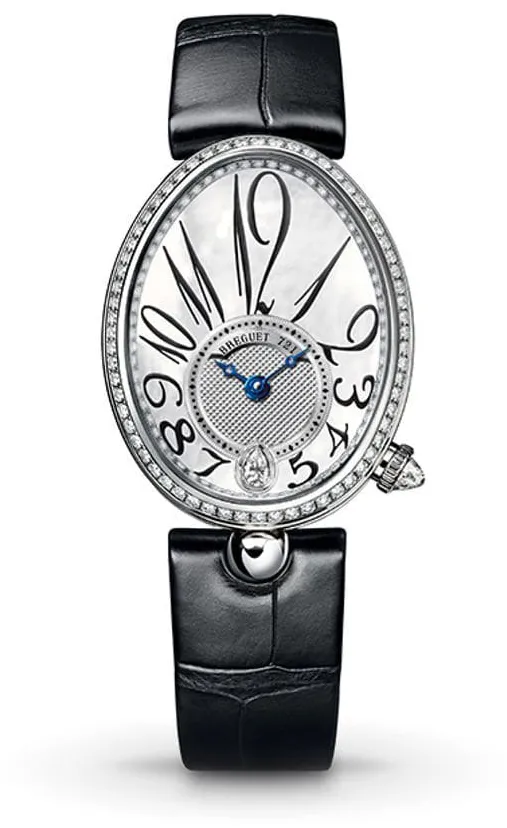 Breguet Reine de Naples 8918BB58964D00D3L 36.5mm White gold Mother-of-pearl