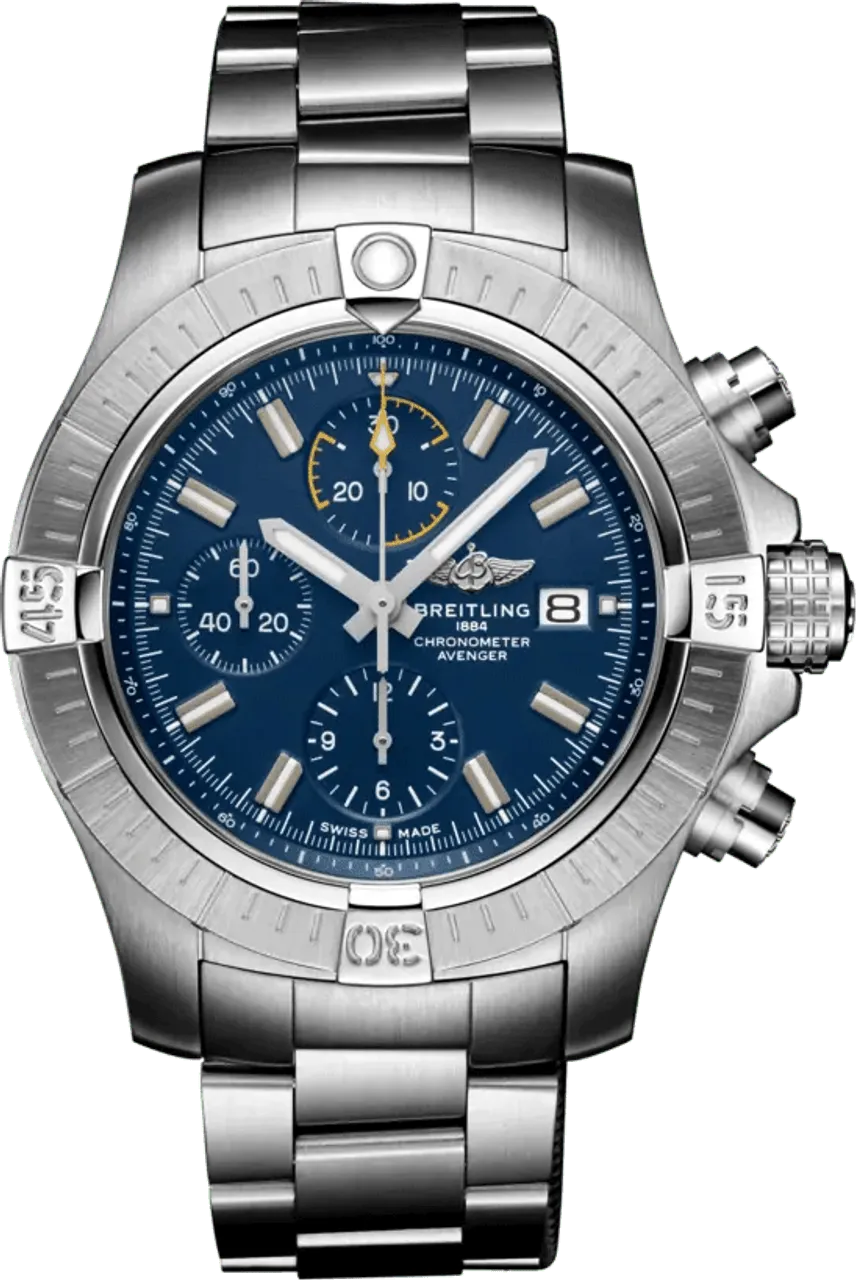 Breitling Avenger A13317101C1A1 45mm Stainless steel Blue