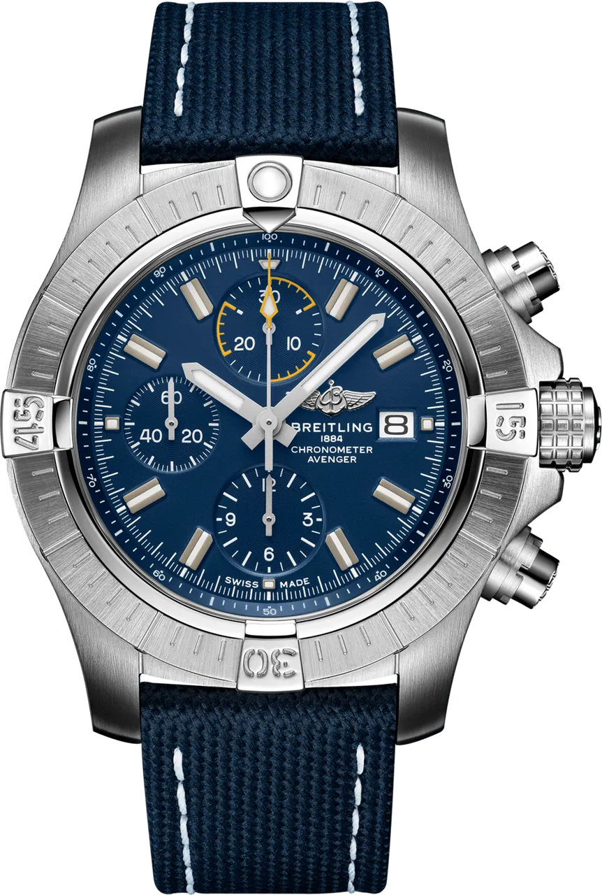 Breitling Avenger A13317101C1X1 45mm Stainless steel Blue