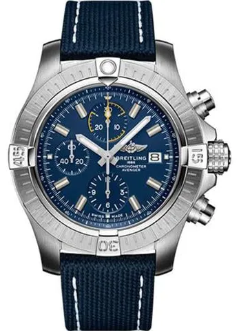 Breitling Avenger A13317101C1X2 45mm Stainless steel Blue