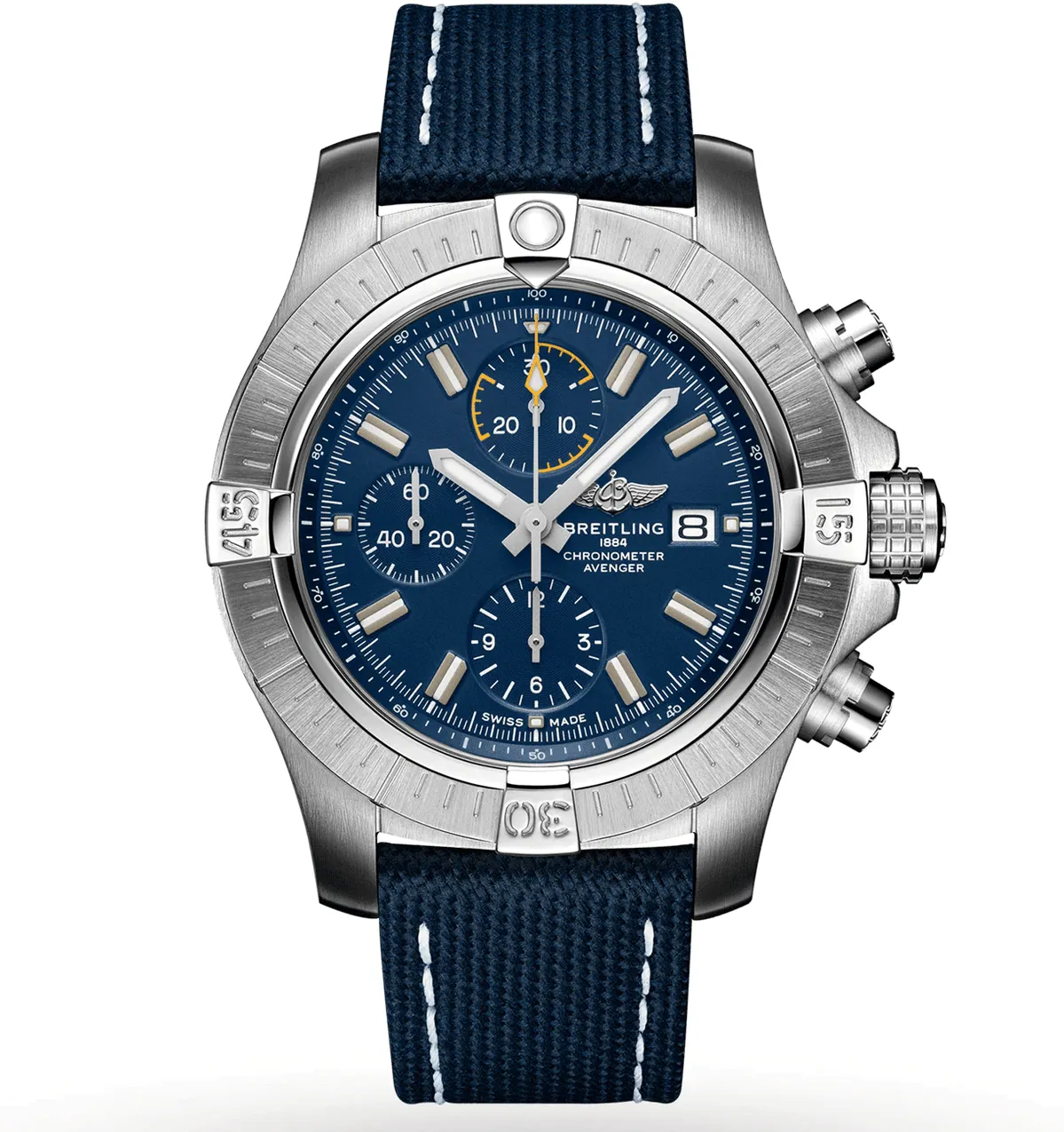 Breitling Avenger A13317101C1X2 45mm Stainless steel Blue