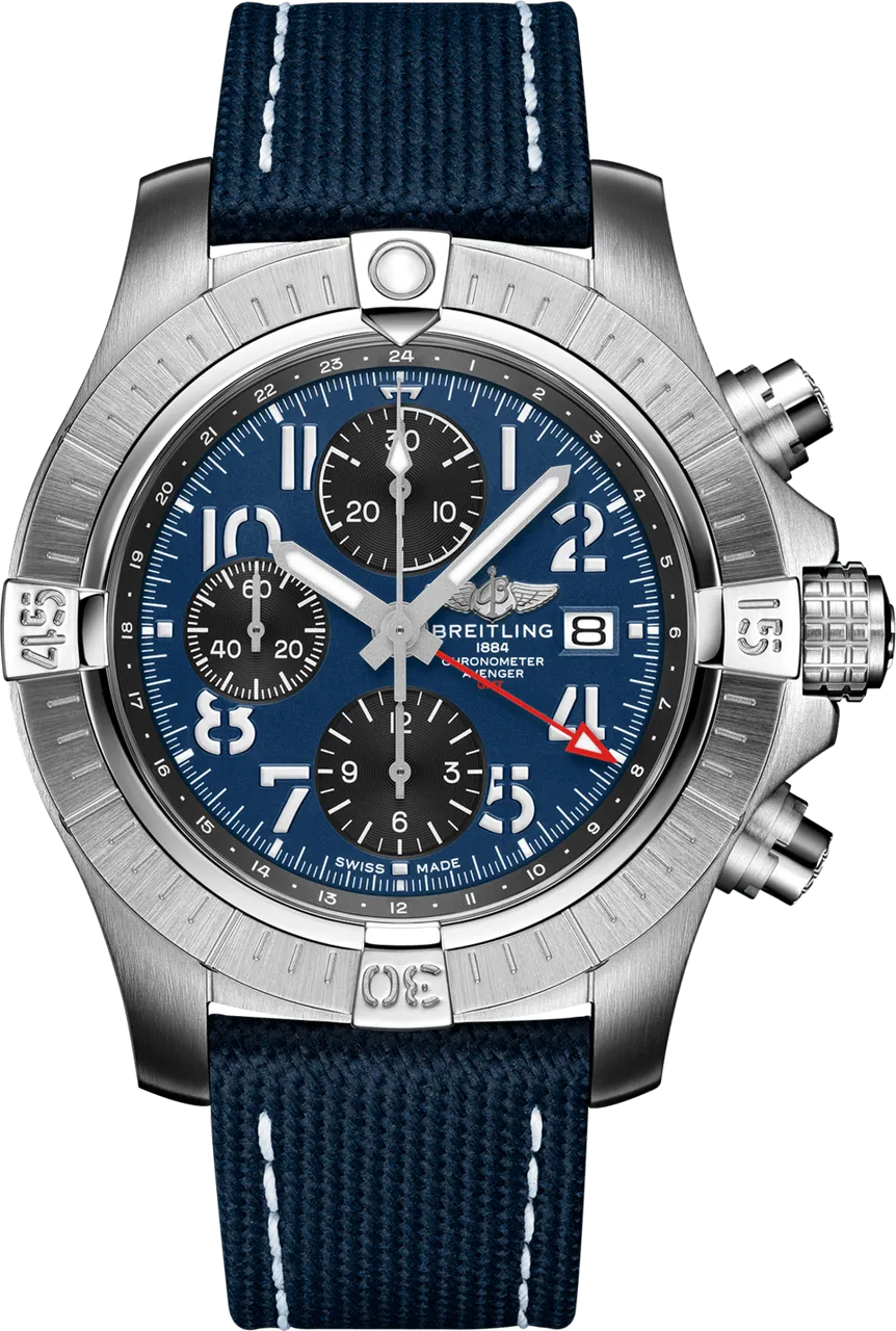 Breitling Avenger A24315101C1X1 45mm Stainless steel Blue