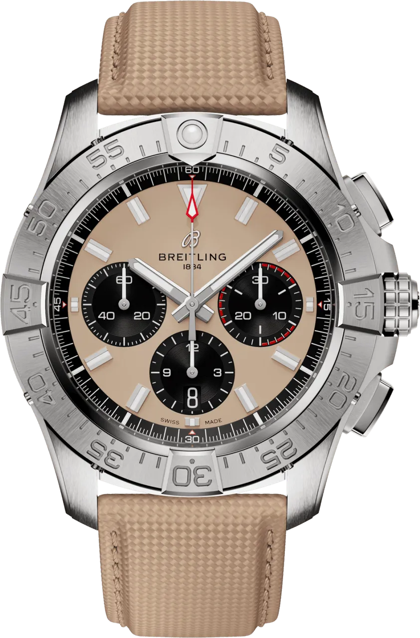 Breitling Avenger AB0147101A1X1 44mm Stainless steel Beige