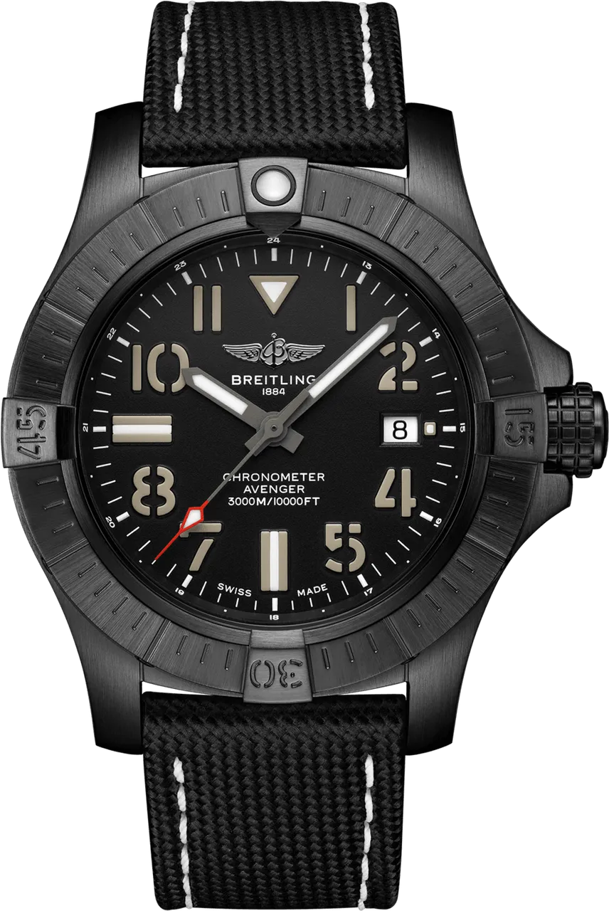 Breitling Avenger V17319101B1X2 45mm Titanium DLC Black