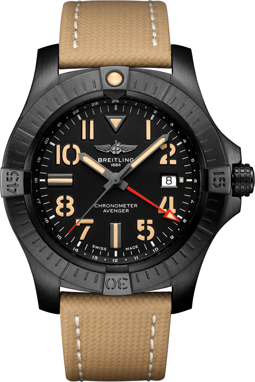 Breitling Avenger V32395101B1X2 45mm Titanium DLC Black