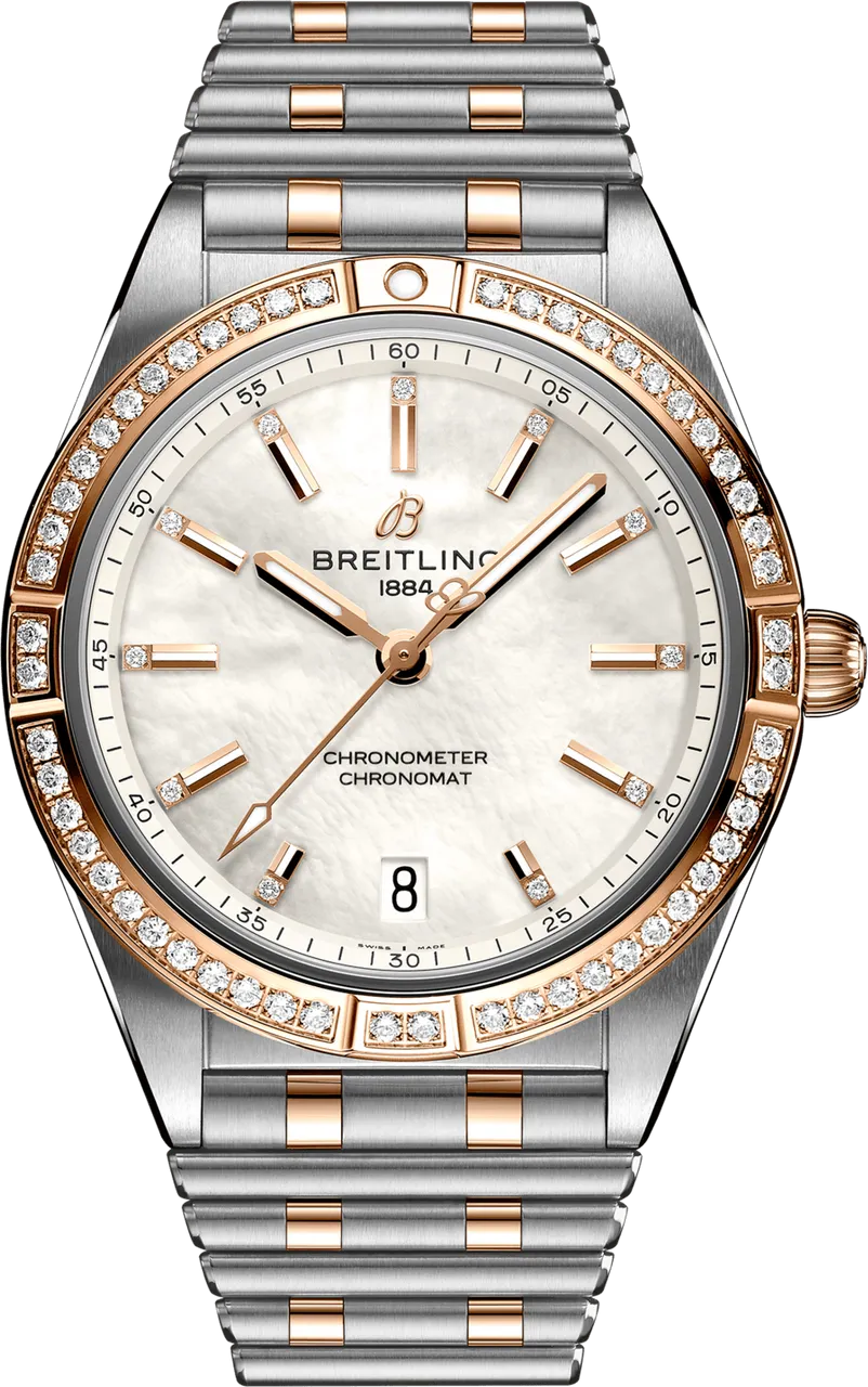 Breitling Chronomat U10380591A2U1 36mm Stainless steel White