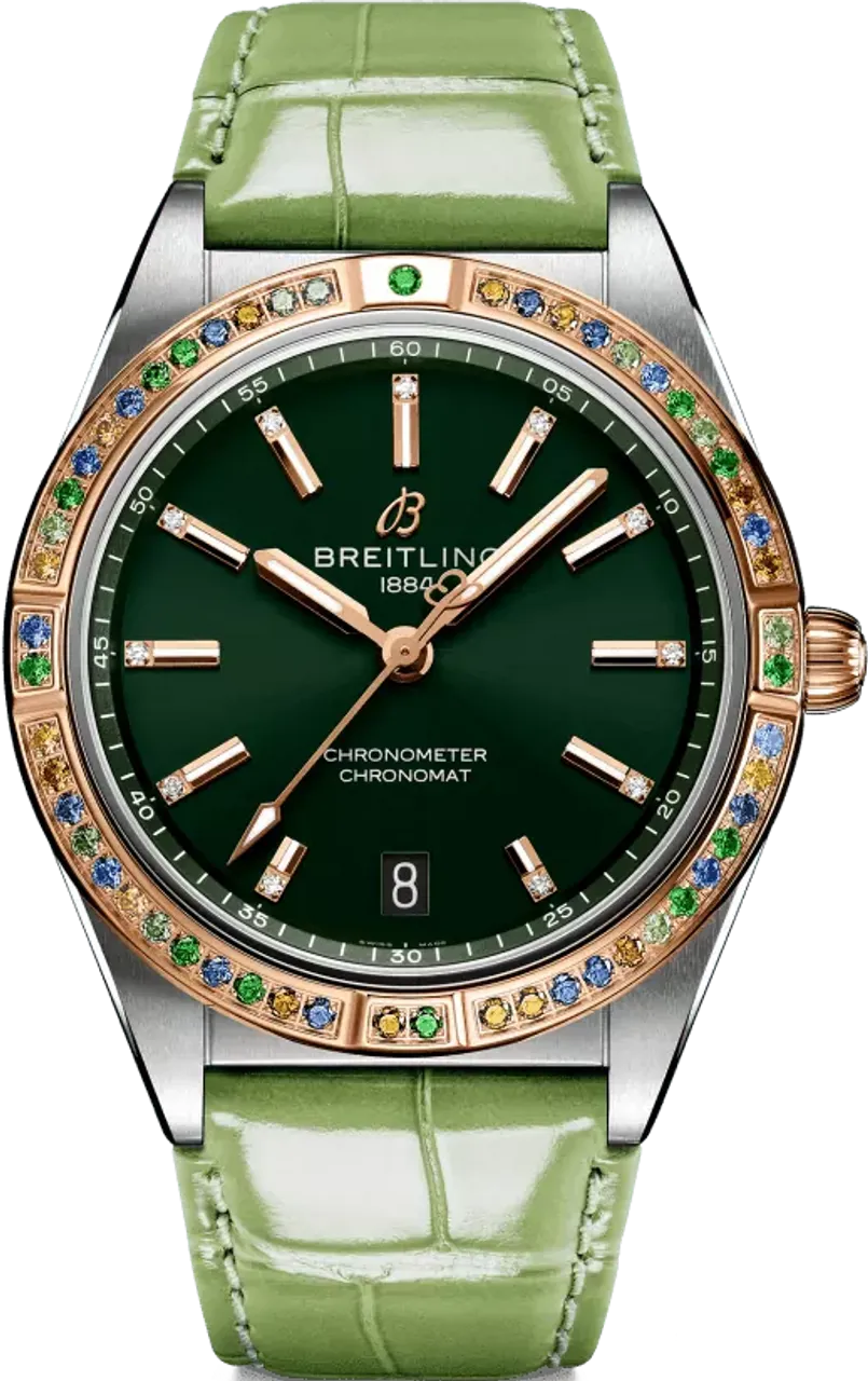 Breitling Chronomat U10380611L1P1 36mm Stainless steel Green