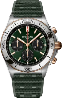 Breitling Chronomat UB0134131L1S1 Stainless steel and 18k rose gold Green