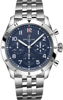 Breitling Classic AVI A233801A1C1A1 Stainless steel Blue and Green