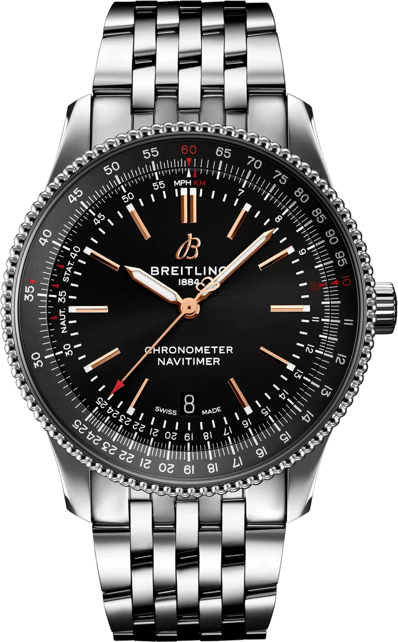 Breitling Navitimer A17326241B1A1 41mm Stainless steel Black