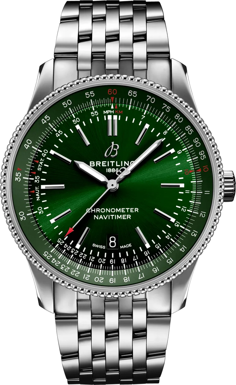 Breitling Navitimer A17326361L1A1 41mm Stainless steel Green