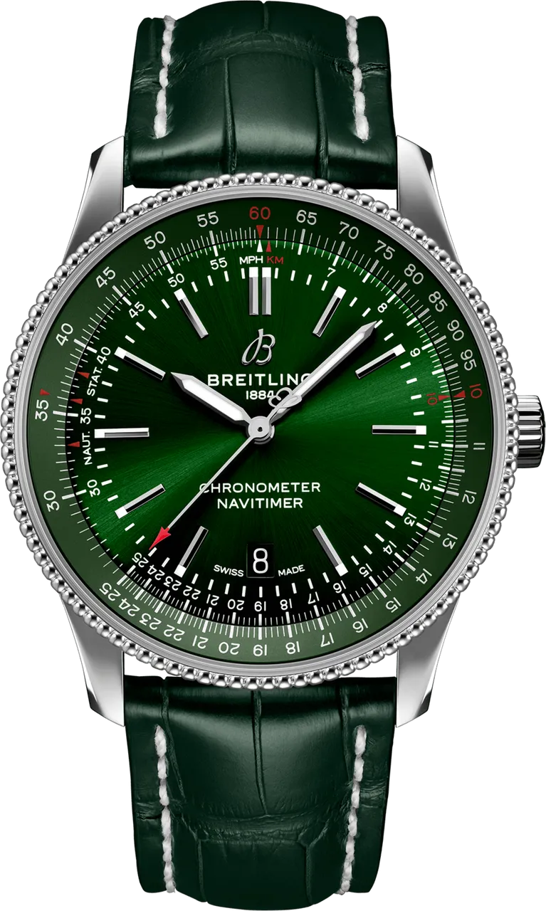 Breitling Navitimer A17326361L1P1 41mm Stainless steel Green