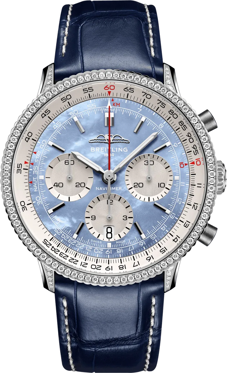 Breitling Navitimer B01 Chronograph AB01396A1C1P1 41mm Stainless steel Blue