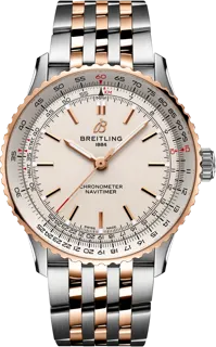 Breitling Navitimer U17329F41G1U1 Rose gold and Stainless steel Silver