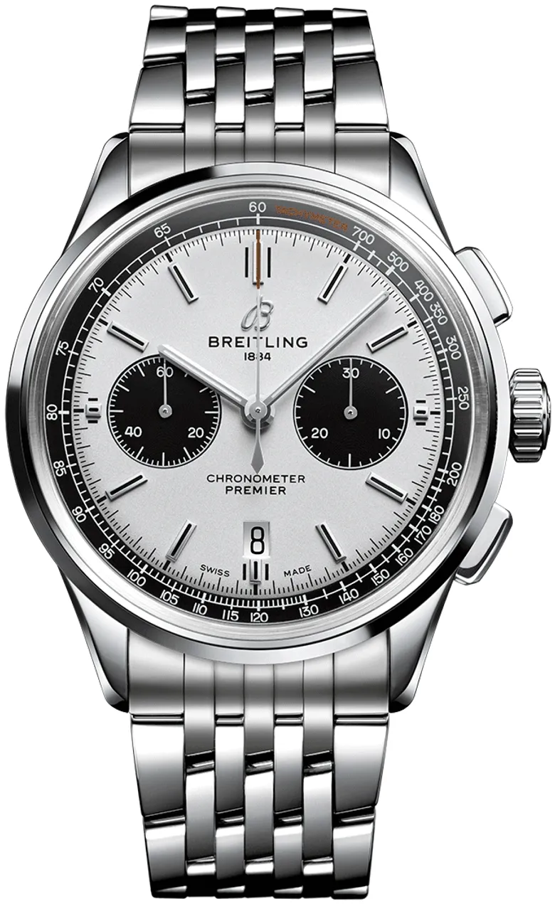 Breitling Premier AB0118221G1A1 42mm Stainless steel Silver