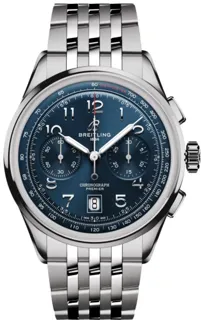 Breitling Premier AB0145171C1A1 Stainless steel Blue