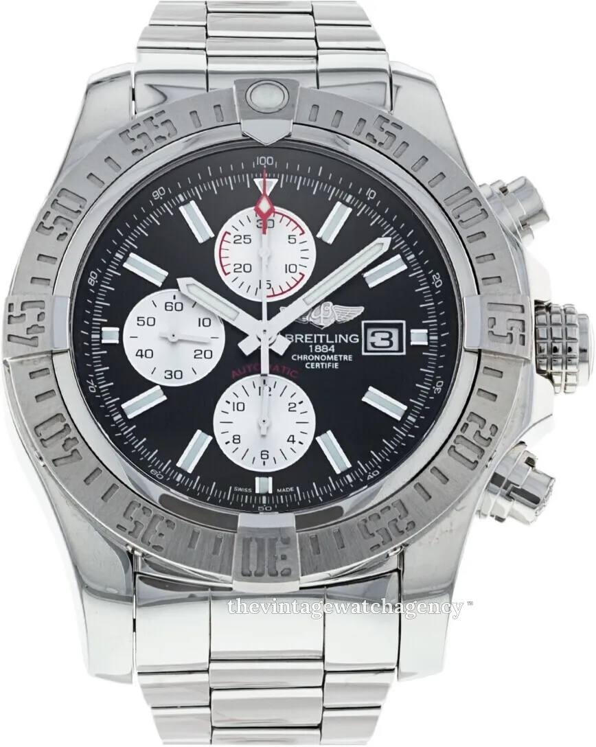 Breitling Super Avenger II A1337111/BC29/168A 48mm Stainless steel Black