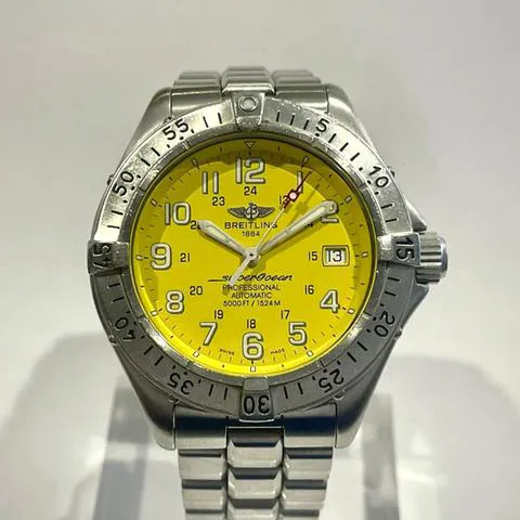 Breitling Superocean A17345 41mm Stainless steel Yellow