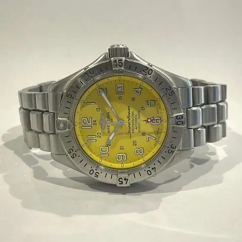 Breitling Superocean A17345 41mm Stainless steel Yellow 2