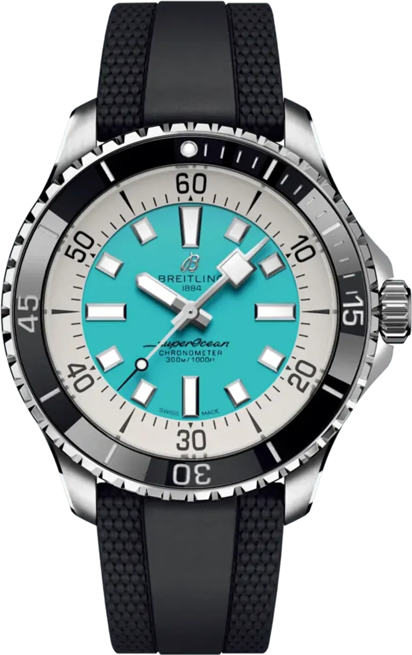 Breitling Superocean A17376211L2S1 44mm Stainless steel Turquoise