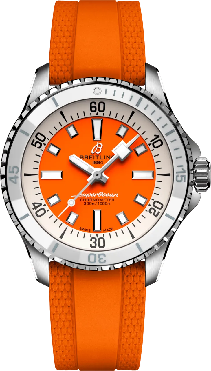 Breitling Superocean A17377211O1S1 36mm Stainless steel Orange