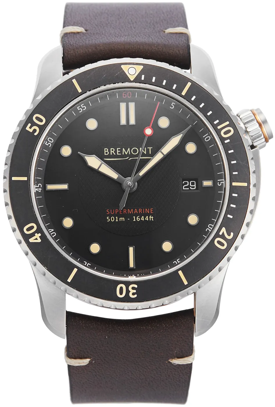 Bremont 04890007531 43mm Stainless steel Black