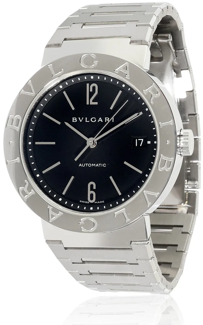 Bulgari Bvlgari Bvlgari BB 38 SS AUTO 38mm Stainless steel Black