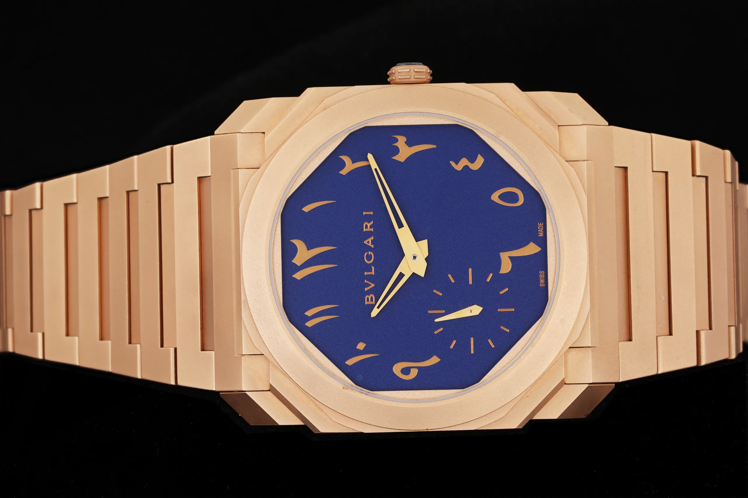 Bulgari Octo Finissimo 103300 Rose gold Blue