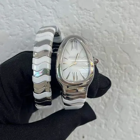 Bulgari Serpenti 102182 SP35WSWCS.1T Stainless steel White