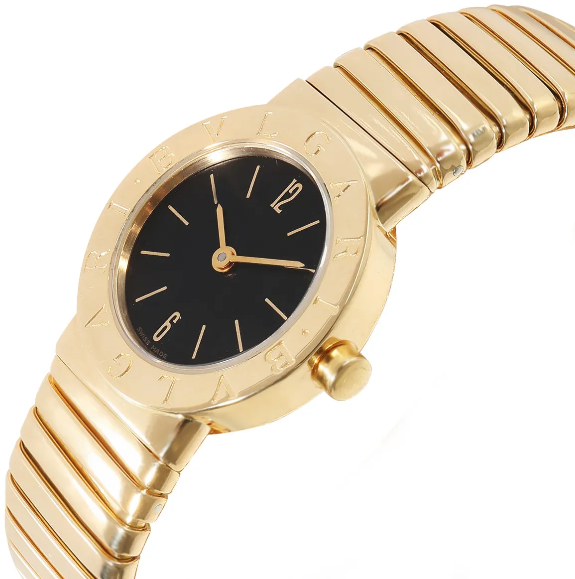 Bulgari Tubogas BB 23 2T 23mm Yellow gold Black 1