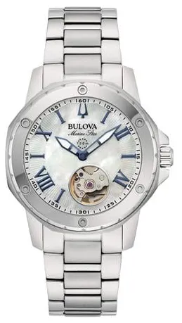 Bulova Marine Star 96L326 35mm Stainless steel White