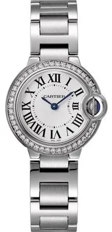 Cartier Ballon Bleu 28mm W4BB0015 28mm Stainless steel White