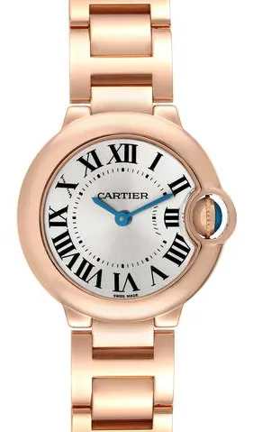 Cartier Ballon Bleu 28mm W69002Z2 28.6mm Rose gold Silver