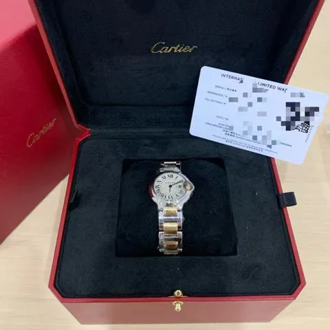 Cartier Ballon Bleu 28mm W69007Z3 28mm Yellow gold and Stainless steel Silver 6