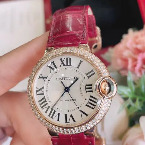 Cartier Ballon Bleu 36mm WE900551 36mm Rose gold White