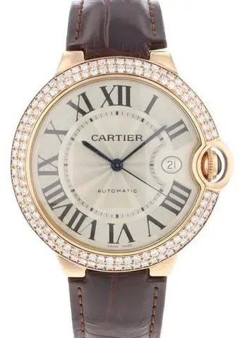 Cartier Ballon Bleu 42mm 2999 42mm Rose gold Silver