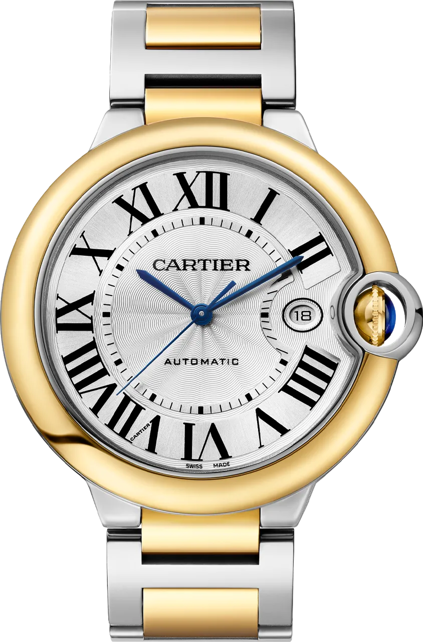 Cartier Ballon Bleu de Cartier W2BB0039 42mm Yellow gold and Stainless steel and 18k yellow gold Silver