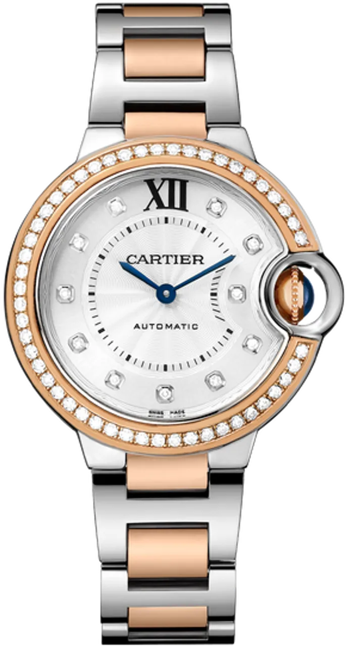 Cartier Ballon Bleu de Cartier W3BB0023 33mm Yellow gold and Stainless steel and 18k yellow gold Silver