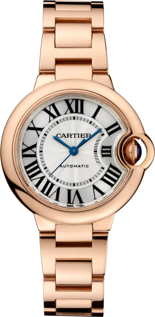 Cartier Ballon Bleu de Cartier WGBB0042 33mm Rose gold and 18k rose gold Silver