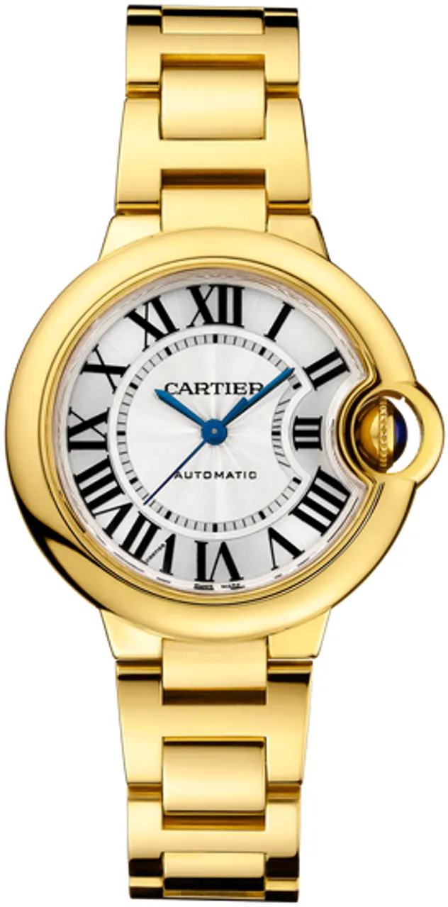 Cartier Ballon Bleu de Cartier wgbb0045 33mm Yellow gold and 18k yellow gold Silver