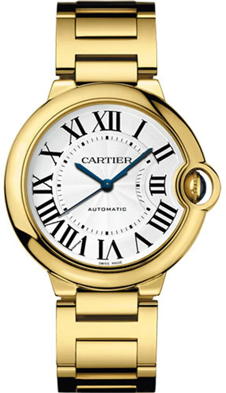 Cartier Ballon Bleu de Cartier wgbb0046 36mm Yellow gold and 18k yellow gold Silver