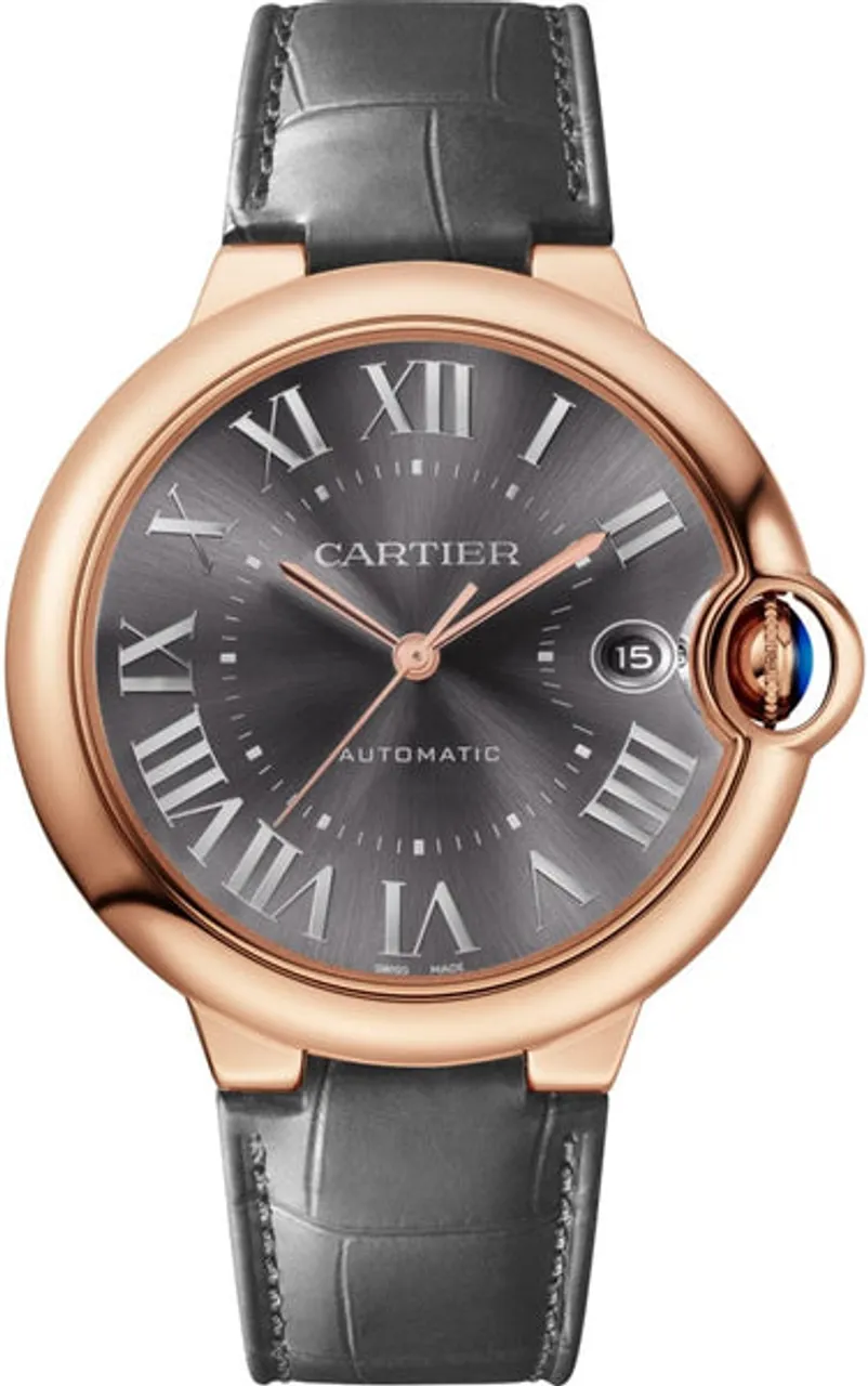 Cartier Ballon Bleu de Cartier WGBB0050 40mm Rose gold and 18k rose gold Black