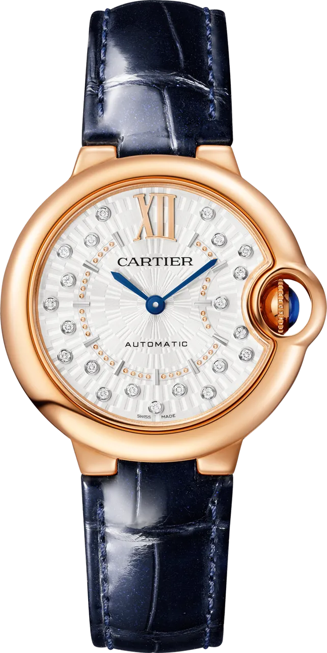 Cartier Ballon Bleu de Cartier WGBB0052 33mm Rose gold and 18k rose gold Silver