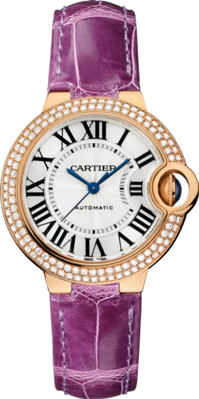 Cartier Ballon Bleu de Cartier WJBB0051 33mm Rose gold and 18k rose gold White