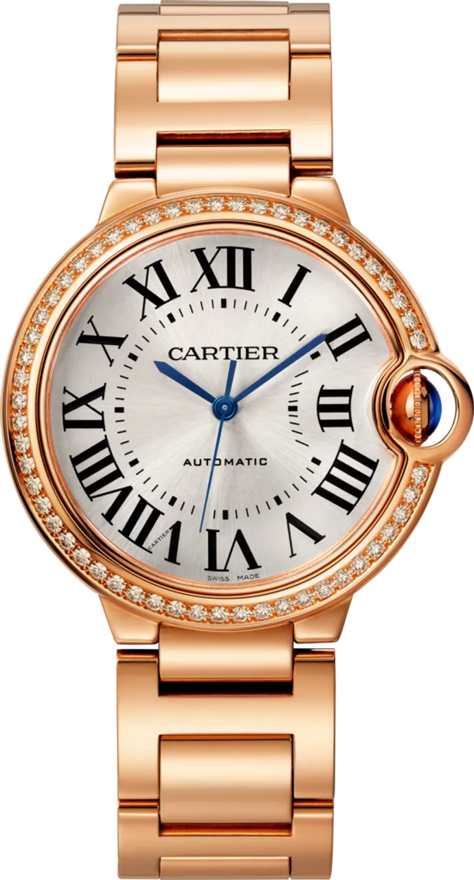 Cartier Ballon Bleu de Cartier WJBB0064 36mm Rose gold and 18k rose gold Silver