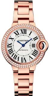 Cartier Ballon Bleu de Cartier WJBB0066 18k Rose Gold Silver