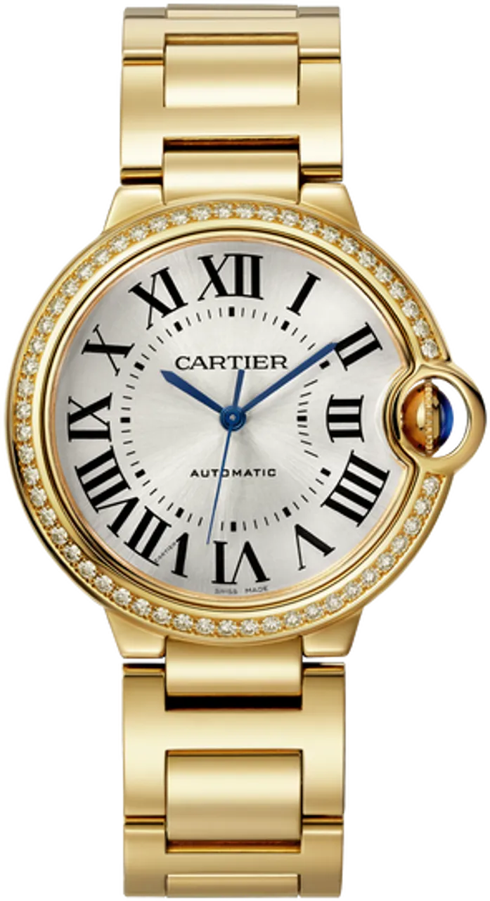 Cartier Ballon Bleu de Cartier WJBB0070 36mm Yellow gold and 18k yellow gold Silver