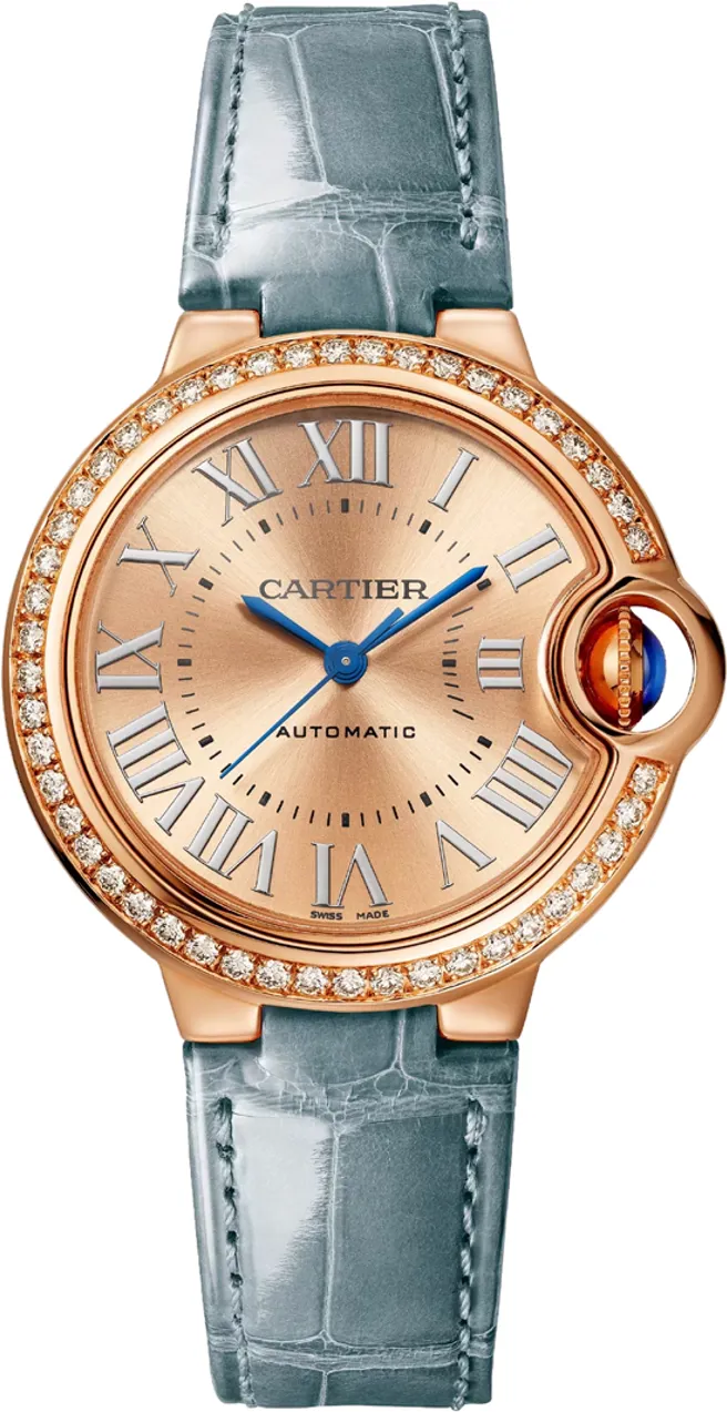 Cartier Ballon Bleu de Cartier WJBB0076 33mm Rose gold and 18k rose gold Champagne